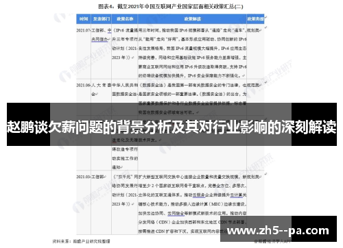 赵鹏谈欠薪问题的背景分析及其对行业影响的深刻解读